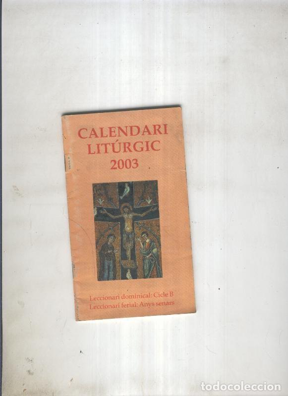 Libros: Calendari liturgic 2003 - Varios - Foto 1