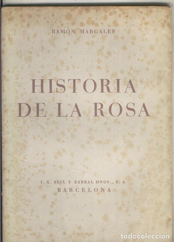 Libros: Historia de la Rosa - Ramon Margalef - Foto 1