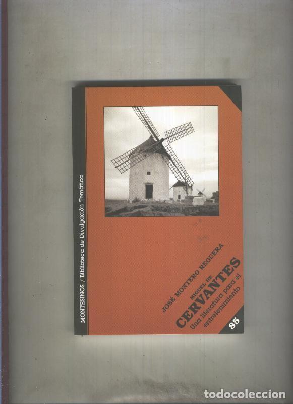 Libros: Miguel de Cervantes, una literatura para el entretenimiento - Jose Montero Reguera