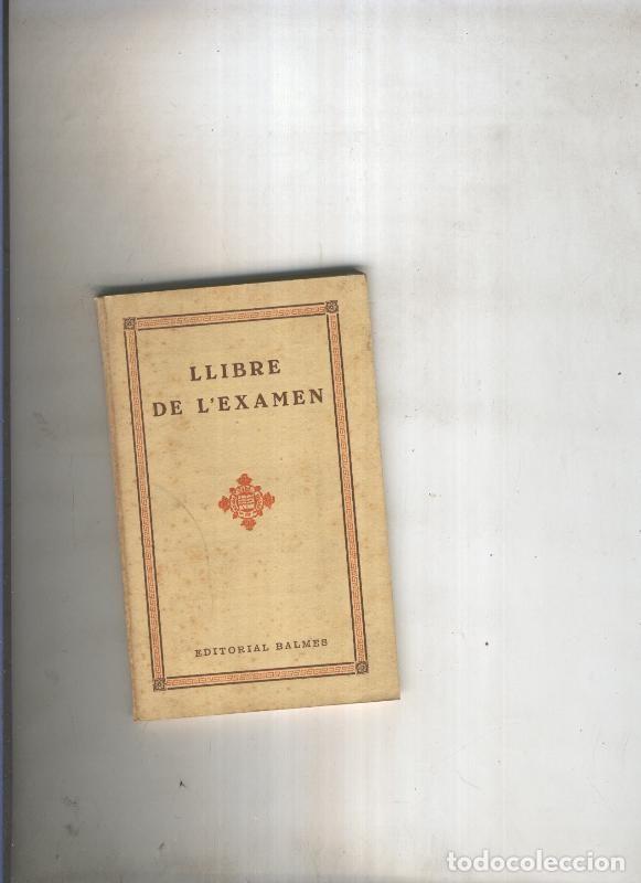 Libros: Llibre de l examen - Mn. E.S.B. Prev - Foto 1