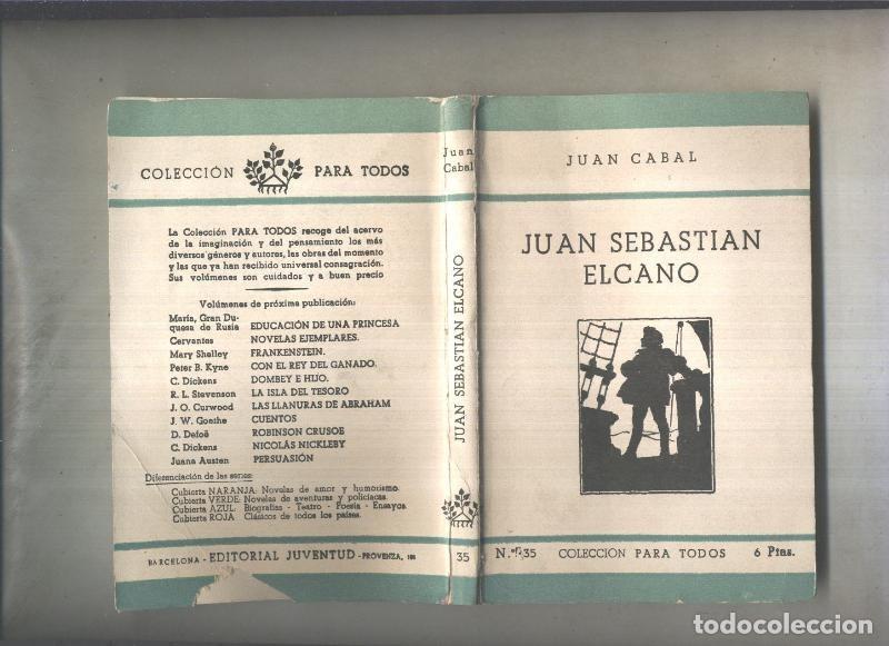 Libri di seconda mano: Para Todos numero 035: Juan Sebastian Elcano - Juan Cabal