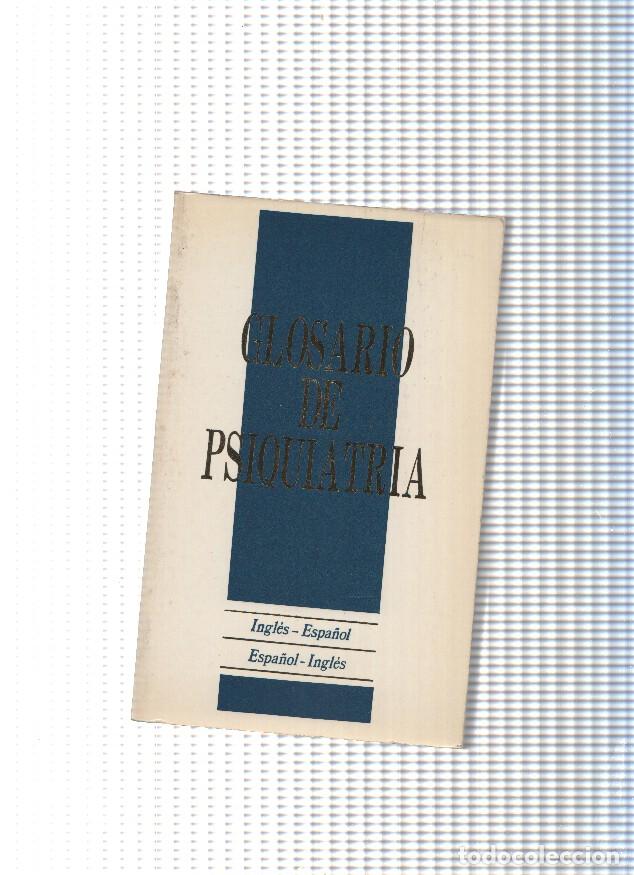 Libros: Glosario de Psiquiatria - varios