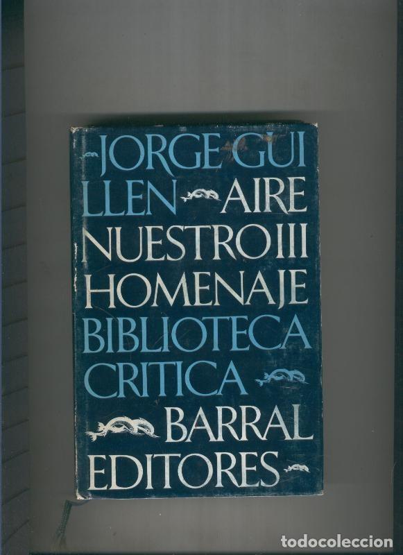 Libros: Aire Nuestro : Homenaje - Jorge Guillen - Foto 1