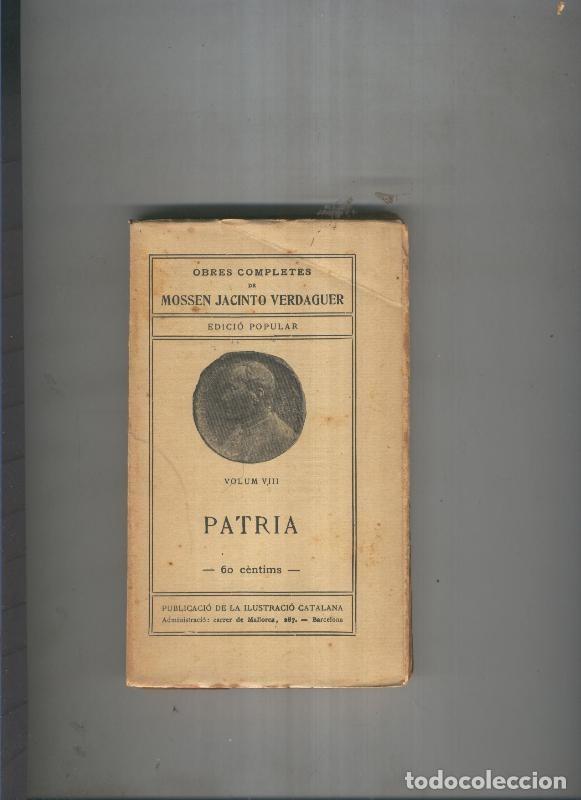 Libros: Patria Volum VIII - Mossen Jacinto Verdaguer