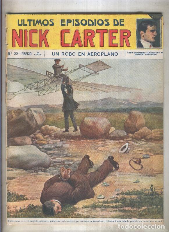 Libros: Ultimos episodios de Nick Carter numero 033: Un robo en aeroplano - varios