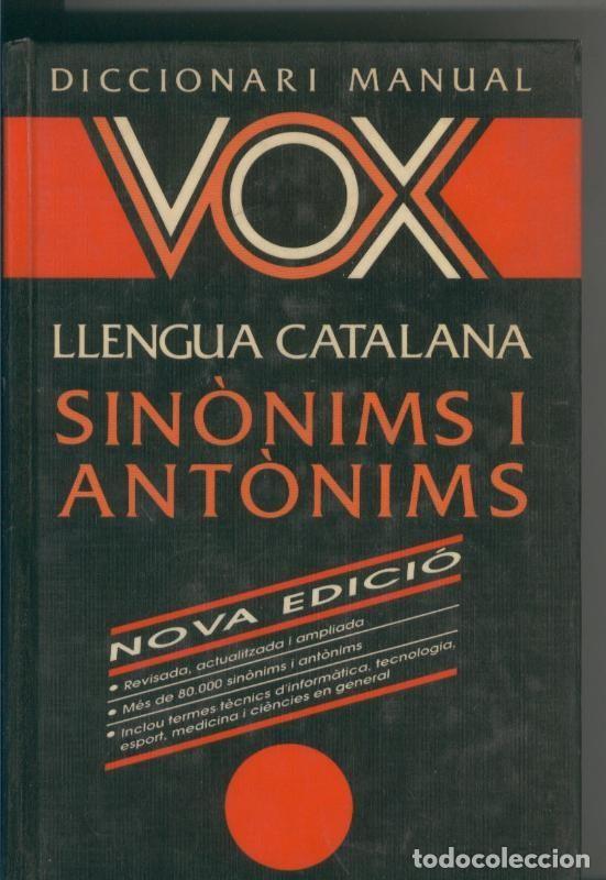 B&uuml;cher: Diccionari manual Vox: Llengua Catalana Sinonims i antonims - Varios