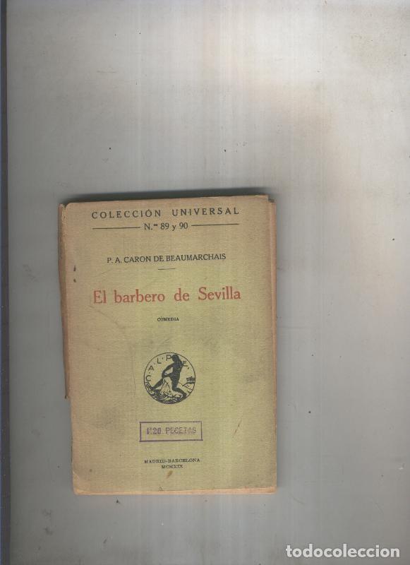 Libros: El barbero de Sevilla - P.A. Caron de Beaumarchais - Foto 1