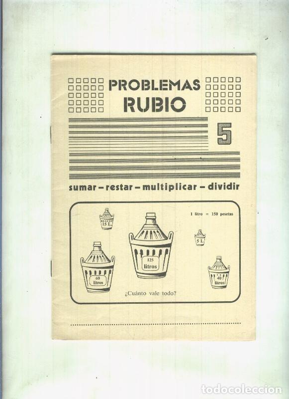 Libros: Problemas Rubio numero 5: sumar-restar-multiplicar-dividir - Rubio - Foto 1