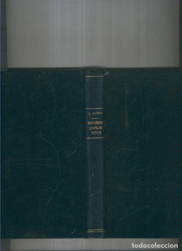 B&uuml;cher: Estudios linguisticos - Amado Alonso