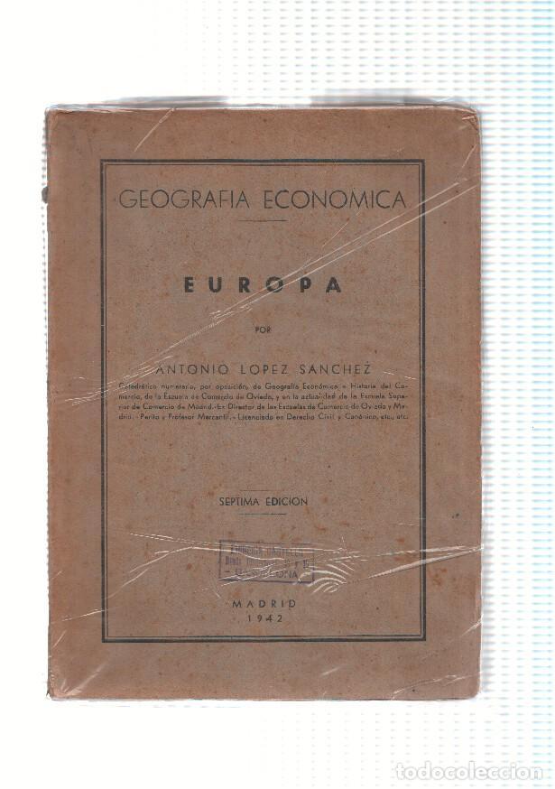 Libri di seconda mano: Geografia economica de Europa - Antonio Lopez Sanchez