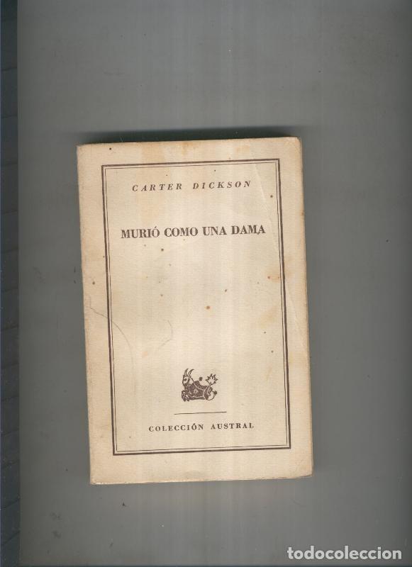 Libros: Murio como una dama - Carter Dickson