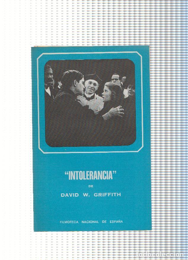 Libros: Intolerancia de David W. Griffith ( programa-ficha de la pelicula ) - varios - Foto 1