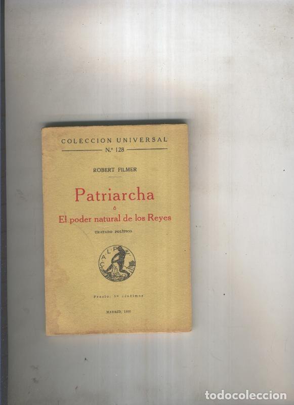 Libros: Patriarcha o el poder natural de los Reyes - Robert Filmer - Foto 1