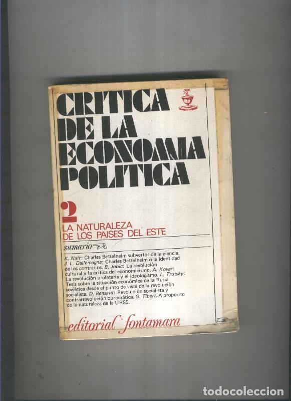 Livres: Critica de la Economia Politica, 2: La Naturaleza de los paises - varios
