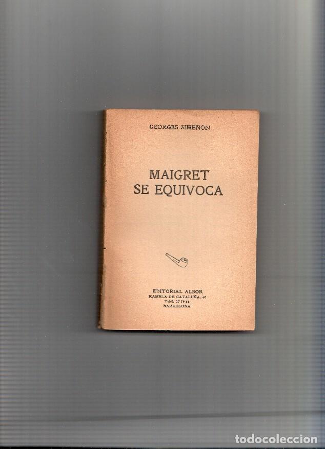 Libri di seconda mano: Coleccion Maigret SIN LA CUBIERTA: Maigret se equivoca - Georges Simenon