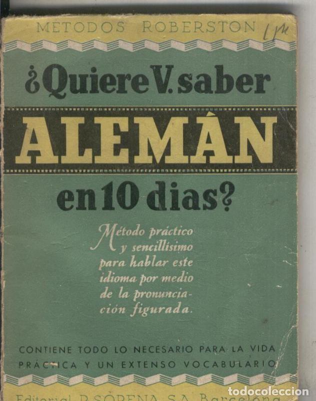 Livros em segunda m&atilde;o: Quiere usted saber aleman en diez dias (lomo estropeado) - Varios