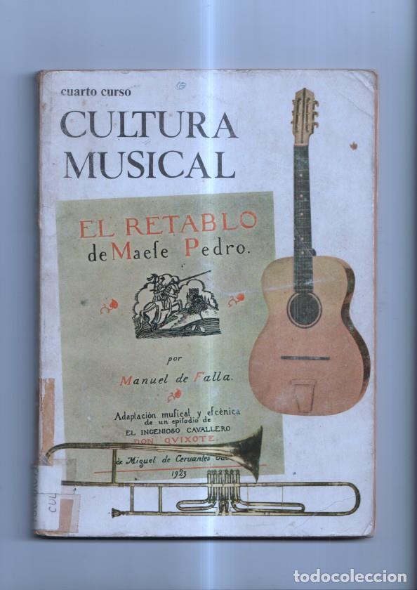 Libros: Cultura Musical (cuarto curso) - Varios - Foto 1