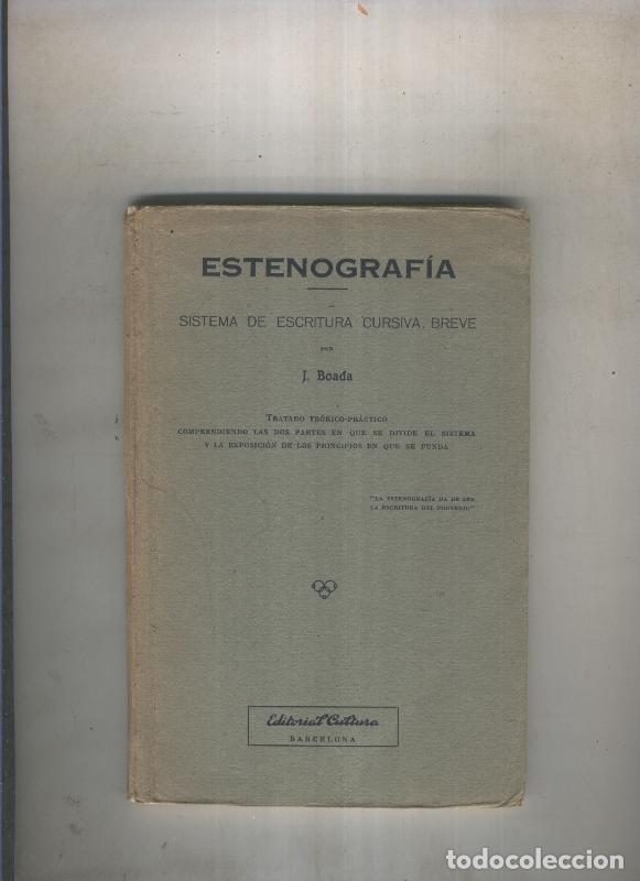 Libri di seconda mano: Estenografia - J. Boada