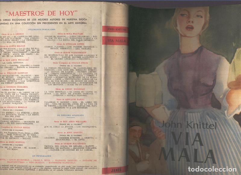 Libros: Los maestros de la novela: Via Mala - John Knittel - Foto 1