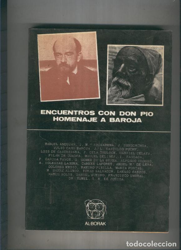 Libros: Encuentros con Don Pio Baroja - varios
