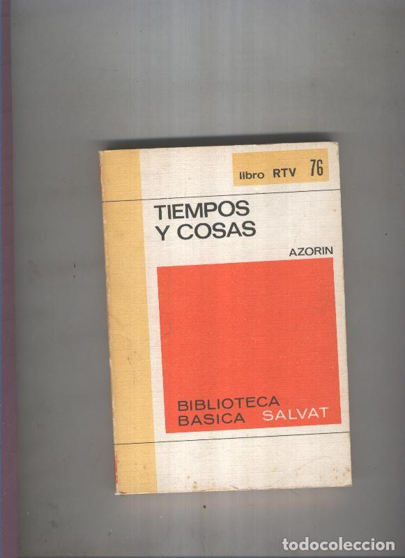 Libri di seconda mano: Biblioteca Basica Salvat libro RTV numero 076:Tiempes y cosas (numerado 1 en interior cubierta) - Az