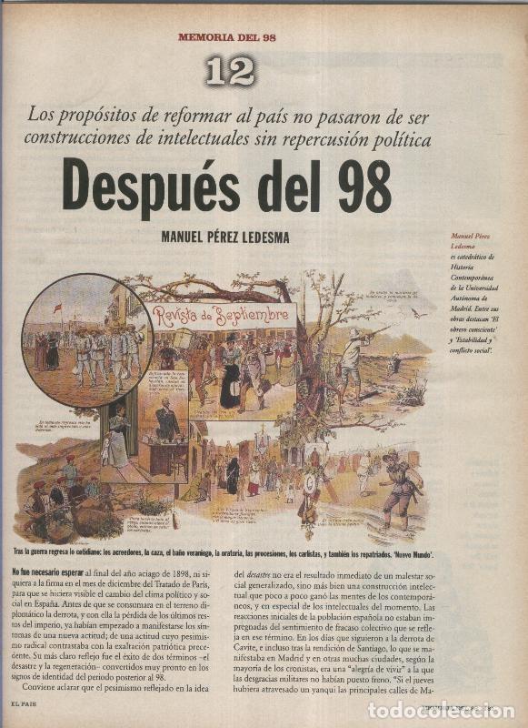 Libros: Memoria del 98 fasciculo 12: Despues del 98 por Manuel Perez Ledesma - Varios