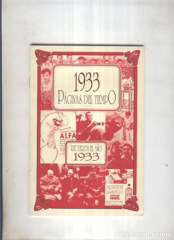 Libros: 1933 Paginas del tiempo - varios - Foto 1
