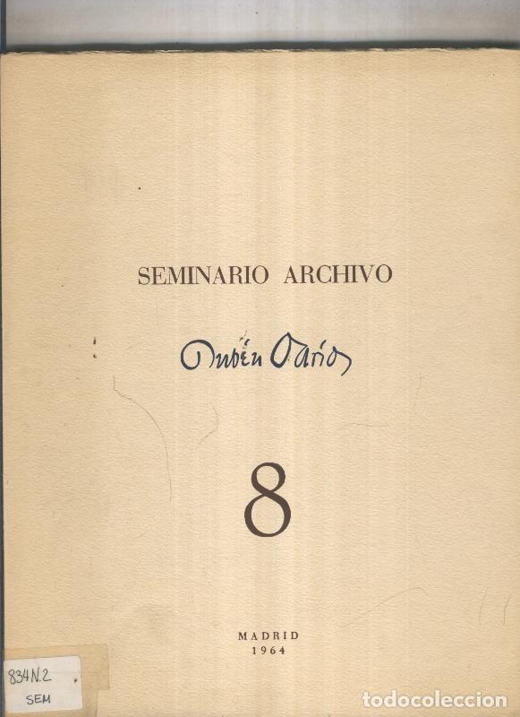 Libros: Seminario archivo 08: Ruben Dario - Varios