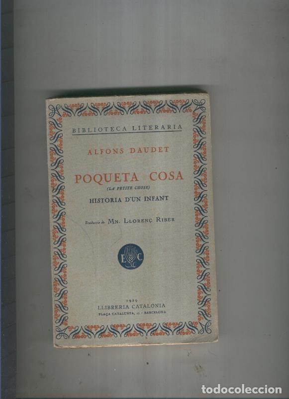 Libros: Poqueta cosa ( La petite chose ) volumen II - Alfons Daudet
