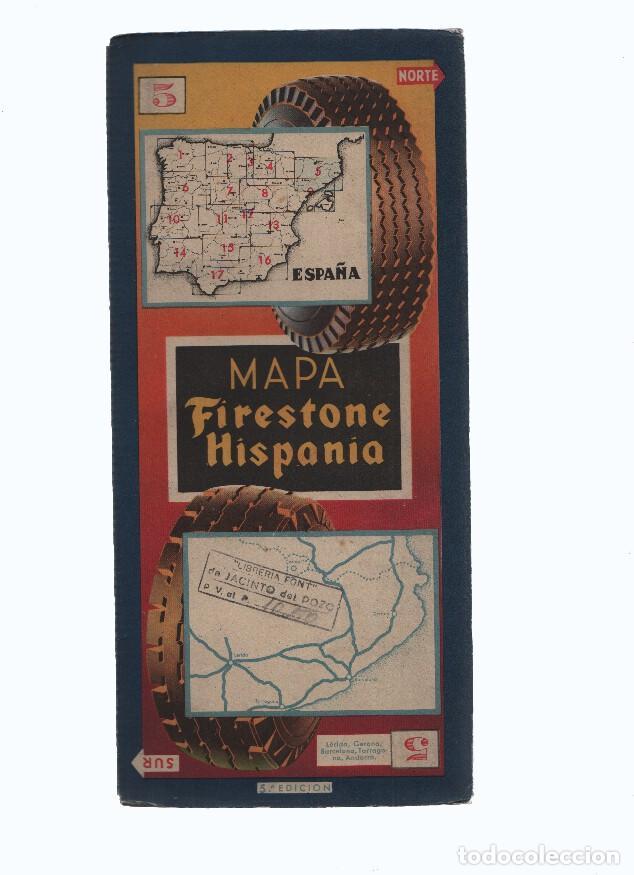 Libros: Mapa Firestone Hispania numero 05: Lerida, Gerona - Varios - Foto 1