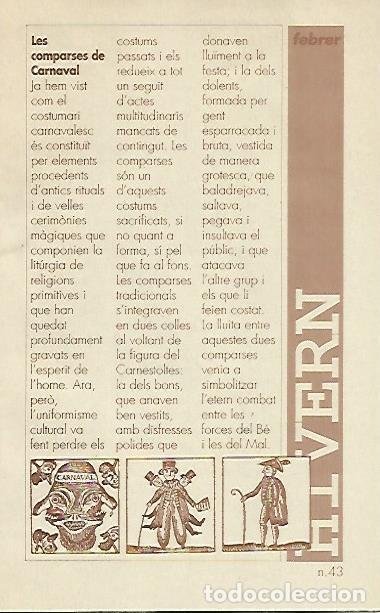 Libros: LIBRITO 7041: Les comparses de Carnaval. Numero 43 - Joan Amades