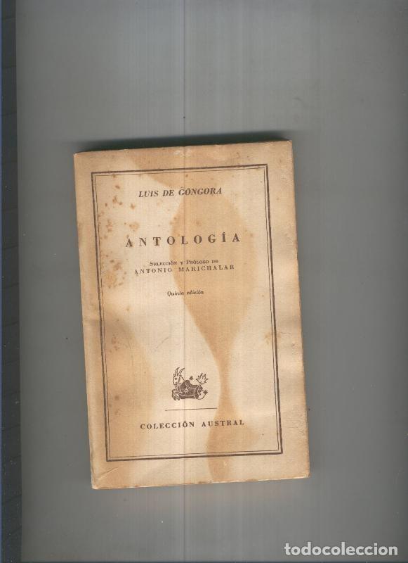 Livros em segunda m&atilde;o: Antologia de Luis Gongora - Luis de Gongora