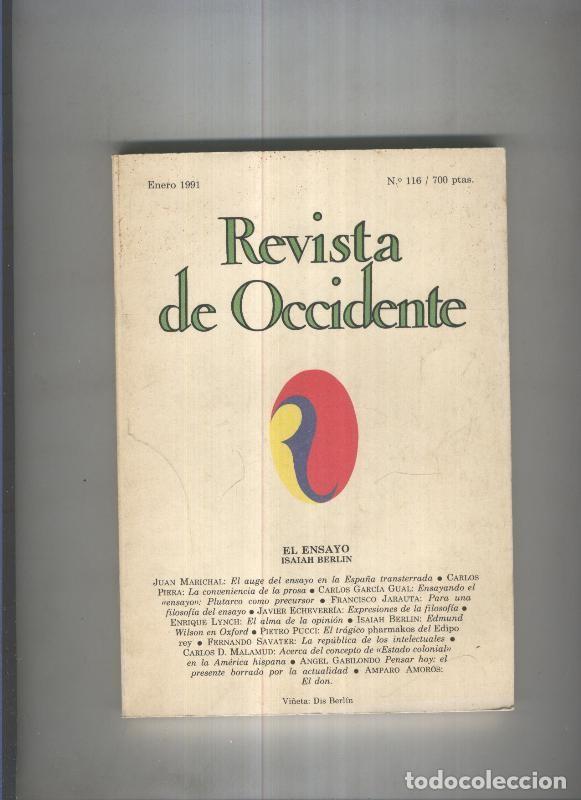 Libros: Revista de occidente numero 116 - varios - Foto 1