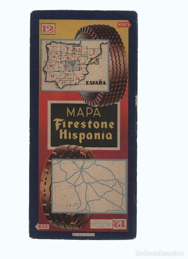 Libros: Mapa Firestone Hispania numero 12: Madrid, Avila - Varios - Foto 1