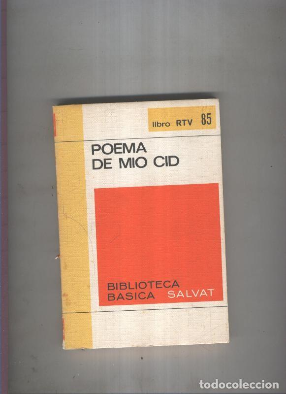 B&uuml;cher: Biblioteca Basica Salvat libro RTV numero 085:Poema de mio Cid(numerado 1 en interior cubierta) - An