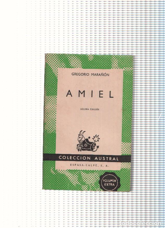 Livres: coleccion Austral 408: Amiel - Gregorio Mara&ntilde;on