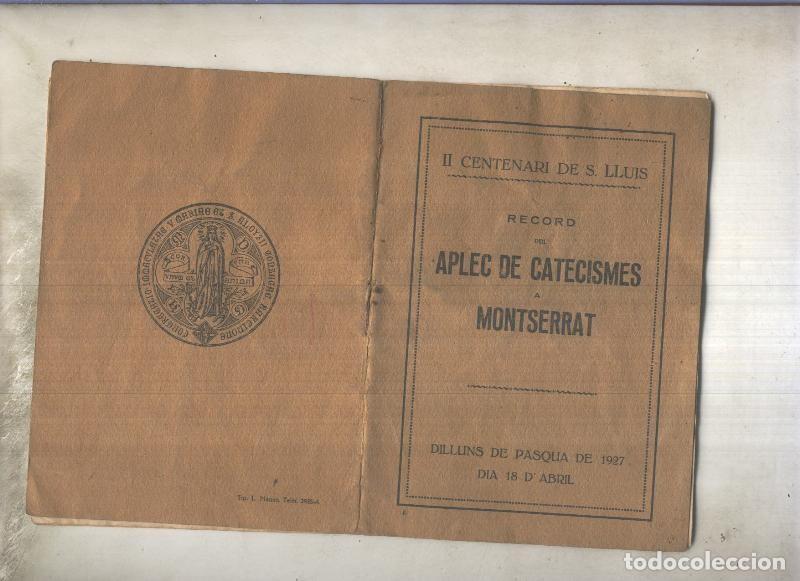 Libros: Record del Aplec de Catecismes a Montserrat - Varios - Foto 1