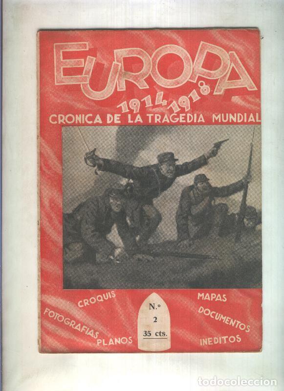 Libros: Europa 1914-1918 cronica de la tragedia mundial: fasciculo numero 2 - H.Dunkley Golsworthy (capitan
