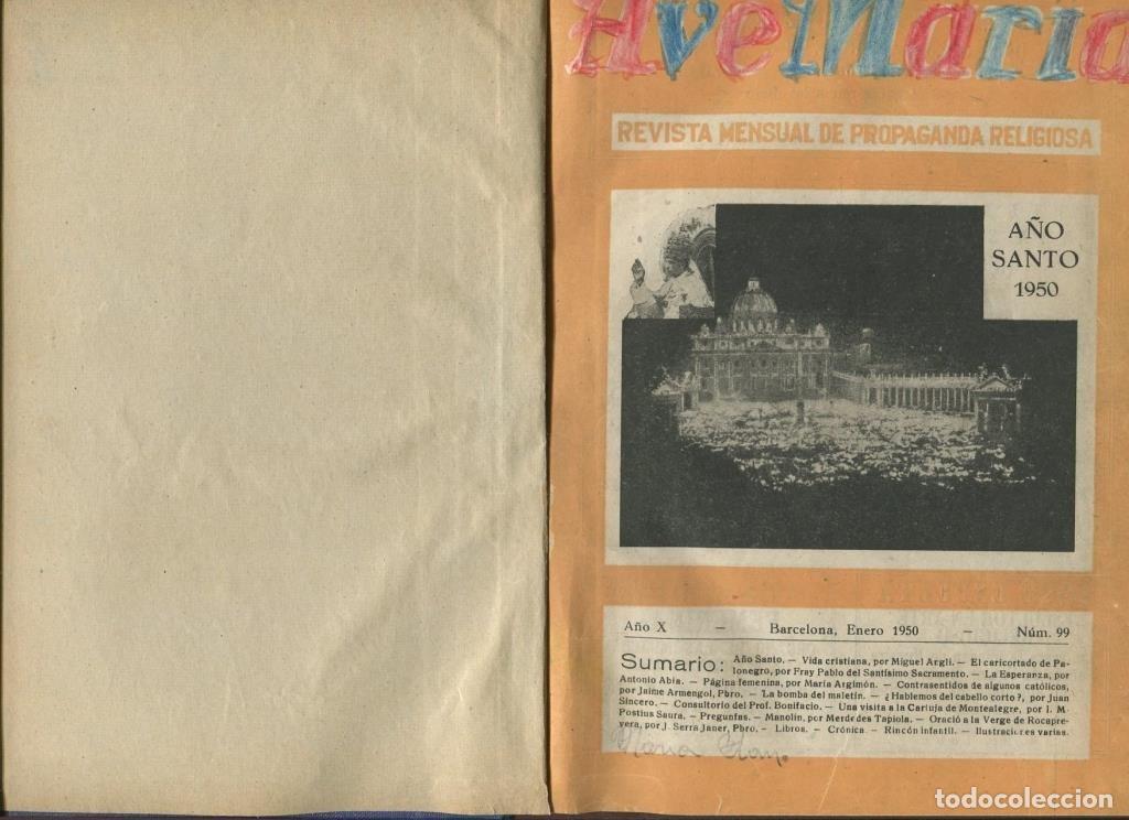 books: Ave revista mensual de propaganda religiosa a&ntilde;o 1950 - Varios