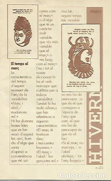 Libros: LIBRITO 7043: El temps al mar&ccedil;. Nuemro 45 - Joan Amades - Foto 1