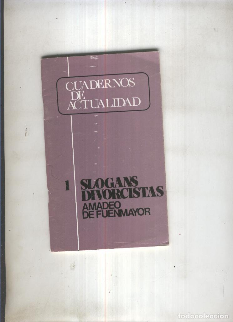 Libri di seconda mano: Slogans divorcistas - Amadeo de Fuenmayor