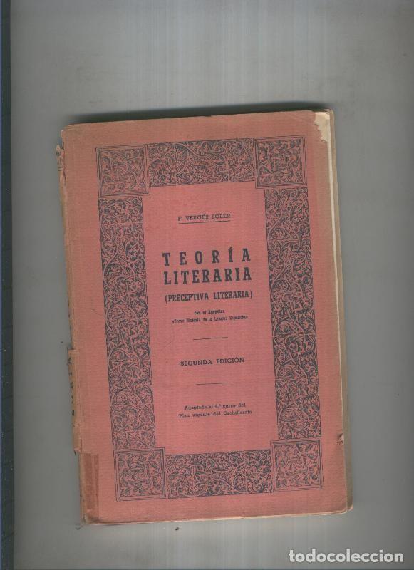 Libri di seconda mano: Teoria literaria ( perceptiva literaria ) - F. Verges Soler