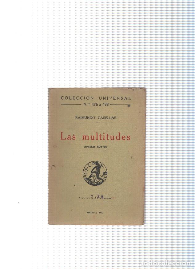 Libros: Coleccion Universal numero 496 498: Las multitudes - Raimundo Casella - Foto 1