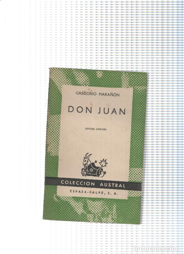 Libros: Coleccion Austral numero 129: Don Juan - Gregorio Mara&ntilde;on - Foto 1