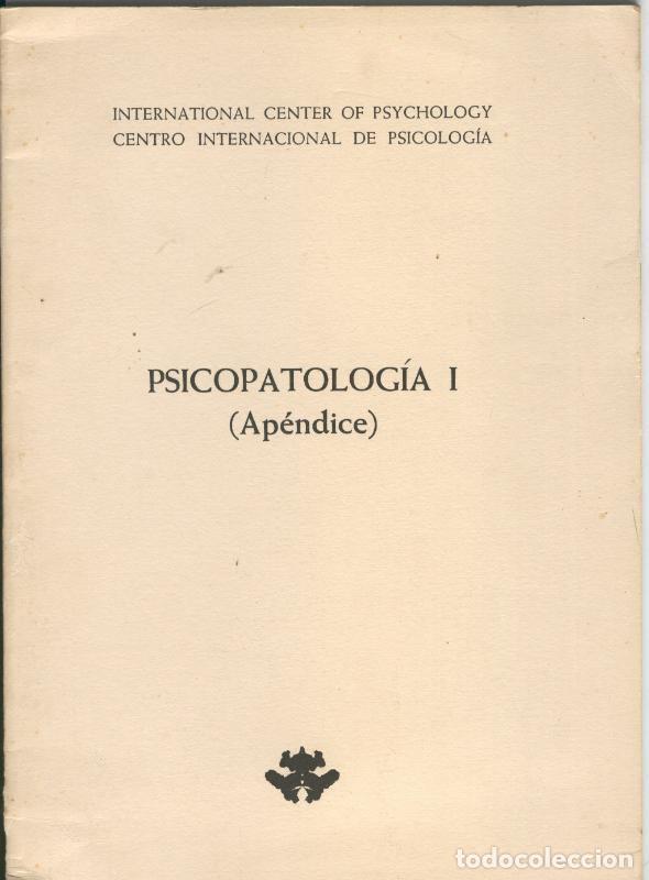 Libros: Psicopatologia I ( Apendice ) - Varios - Foto 1