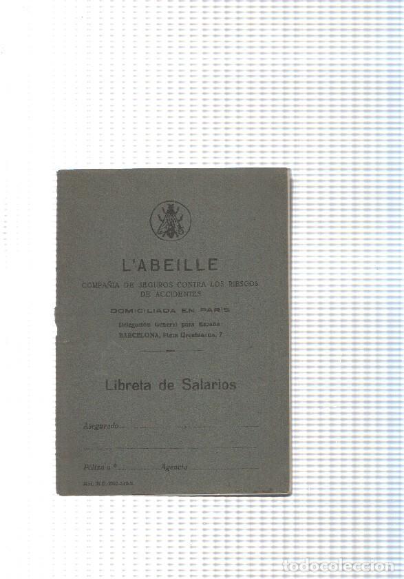 Libros: L Abeille. Libreta de salarios - varios - Foto 1