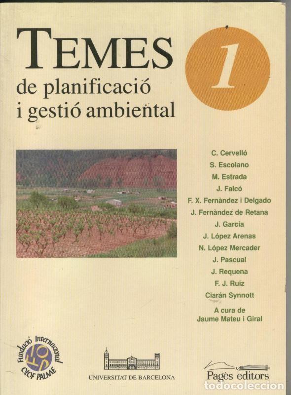 Libros: Temes de planificacio i gestio ambiental - varios - Foto 1