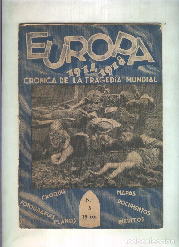 Libros: Europa 1914-1918 cronica de la tragedia mundial: fasciculo numero 3 - H.Dunkley Golsworthy (capitan