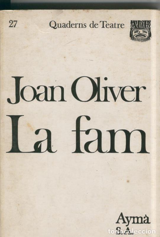Libros: La fam - Joan Oliver - Foto 1