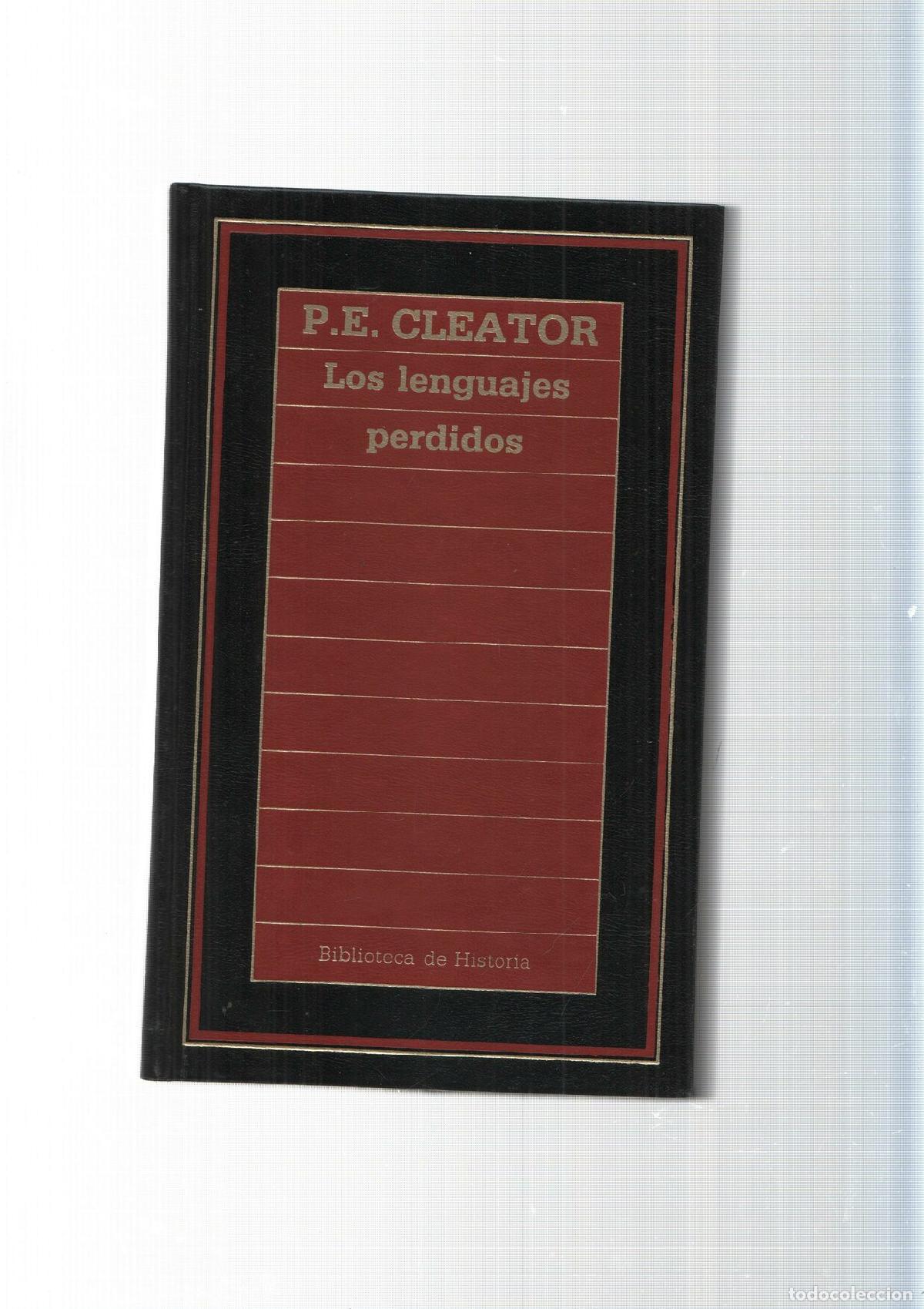 books: Biblioteca de Historia num.59: Los lenguajes perdidos - P.E. Cleator